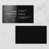 Chalkboard Pattern Black Attractive Visitekaartje (Voorkant / Achterkant)