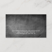 Chalkboard Pattern Personal Trainer Visitekaartje (Achterkant)