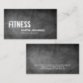 Chalkboard Pattern Personal Trainer Visitekaartje (Voorkant / Achterkant)