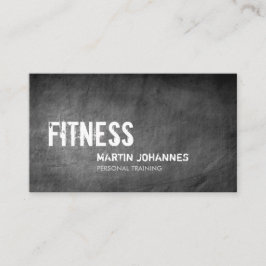 Chalkboard Pattern Personal Trainer Visitekaartje