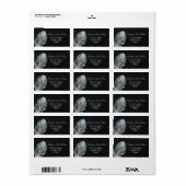  Chalkboard pauock adreslabel Etiket (Full Sheet)