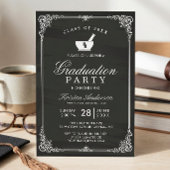 Chalkboard Pharmacy School Graduation Party Kaart