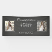 Chalkboard Photo Afstuderen Banner (Horizontaal)