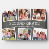 Chalkboard Photo Collage Kinder School Year Keepom Fotoplaat (voorkant)