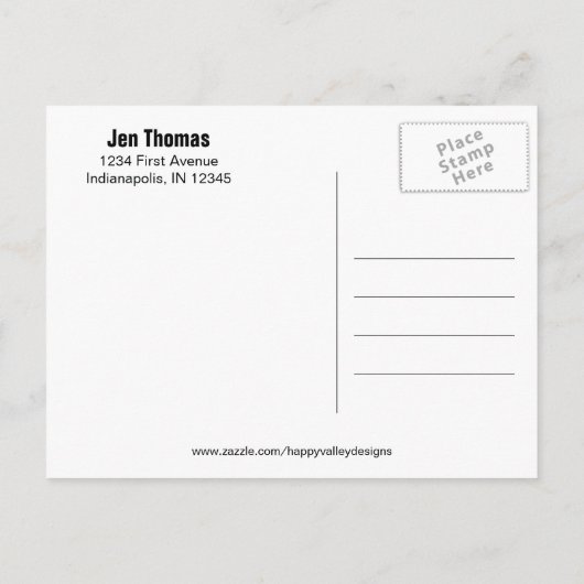 Chalkboard Photo Graduation Party Aankondiging (Achterkant)