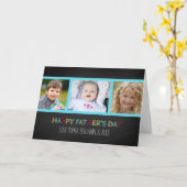 Chalkboard Photo Happy Vaderdag Card Kaart (Gele Bloem)