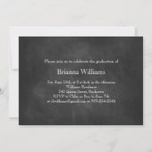 Chalkboard Photo Sparkler Afstuderen Invite Kaart (Achterkant)