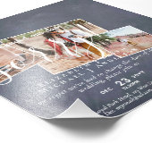 Chalkboard PHOTO Wijzigingsplannen Nieuwe datum ui Foto Afdruk (Hoek)