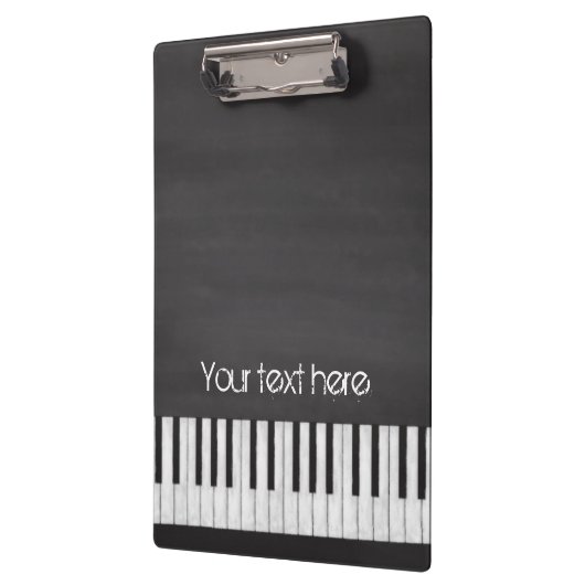Chalkboard piano-toetsenbord klembord (Links)