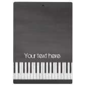 Chalkboard piano-toetsenbord klembord (Achterkant)