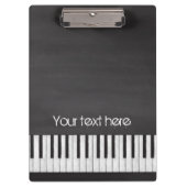 Chalkboard piano-toetsenbord klembord (Voorkant)