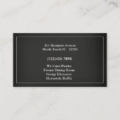 Chalkboard Pig Barbecue Pork Visitekaartje (Achterkant)