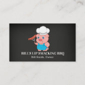 Chalkboard Pig Barbecue Pork Visitekaartje (Voorkant)