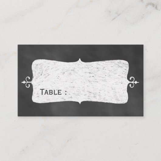 Chalkboard-plaatskaart Plaatskaartje (Voorkant)