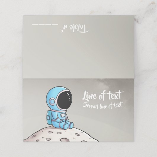 Chalkboard Plaatskaartje (Buitenkant ongevouwen)