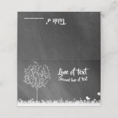 Chalkboard Plaatskaartje (Buitenkant ongevouwen)