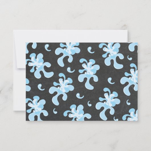 Chalkboard Pool Party Bedankt voor je reactie (Achterkant)