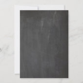 Chalkboard Posh bruiloft uitnodiging (Achterkant)