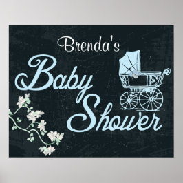 Chalkboard,  Poster voor aangepast Baby shower