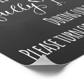 Chalkboard poster voor niet-aangesloten weddenscha (Hoek)