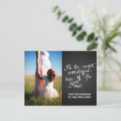 Chalkboard prachtige tijd van de jaarlijkse foto v briefkaart (Staand voorkant)