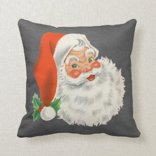 Chalkboard Print  kerstkerstman Kussen