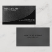 Chalkboard Professional Black Plain Visitekaartje (Voorkant / Achterkant)