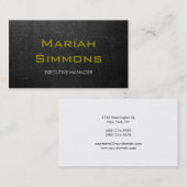 Chalkboard Professional White Contemmodern Manager Visitekaartje (Voorkant / Achterkant)