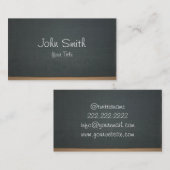 Chalkboard Professionele school Lerenteller Visitekaartje (Voorkant / Achterkant)