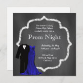 Chalkboard Prom Kaart (Voorkant / Achterkant)