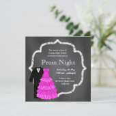 Chalkboard Prom Kaart (Staand voorkant)