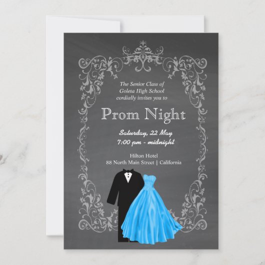 Chalkboard Prom Kaart (Voorkant)
