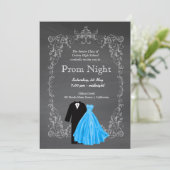Chalkboard Prom Kaart (Staand voorkant)