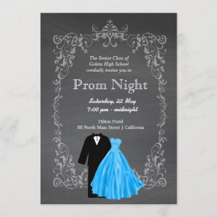 Chalkboard Prom Kaart
