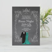 Chalkboard Prom Kaart (Staand voorkant)