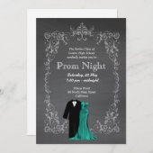Chalkboard Prom Kaart (Voorkant / Achterkant)