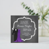 Chalkboard Prom Kaart (Staand voorkant)