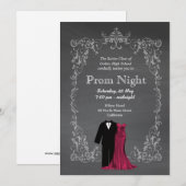 Chalkboard Prom Kaart (Voorkant / Achterkant)