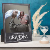 Chalkboard promoot naar opa nieuwe opa fotoplaat (Zijkant)
