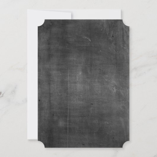 Chalkboard Pumpkin Thanksgiving Uitnodiging (Achterkant)