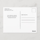 Chalkboard Puppy Pawty Pink Birthday Party Briefkaart (Achterkant)