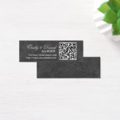 Chalkboard QR Code Bruiloft Website Invoegen Kaart (Bureau)