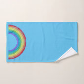 CHALKBOARD RAINBOW BLAUWE BATHROOM TOWEL SET BAD HANDDOEK (Handdoek)