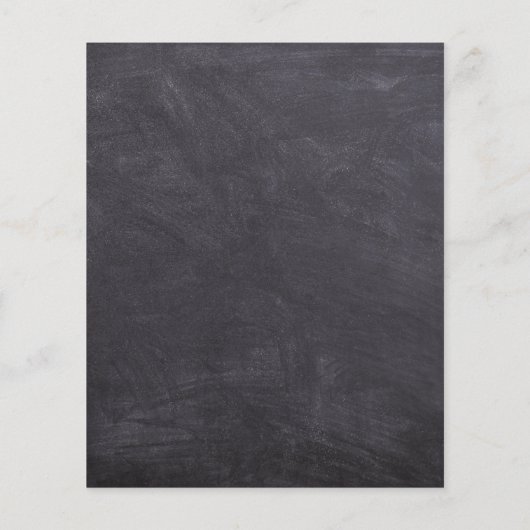 Chalkboard Rainbow Kinder Budget Afstuderen Invite (Achterkant)