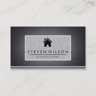 Chalkboard Real Estate Professional Linen Visitekaartje