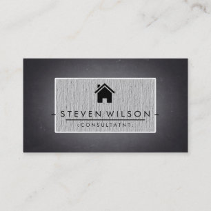 Chalkboard Real Estate Professional Linen Visitekaartje