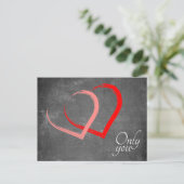 Chalkboard Red Pink Hearts Valentijn`s Day Elegant Feestdagenkaart (Staand voorkant)