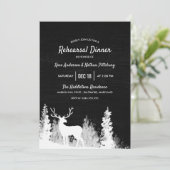 Chalkboard Reindeer Kerstrepesal Dinner Kaart (Staand voorkant)
