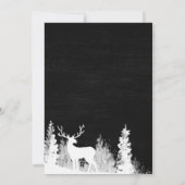 Chalkboard Reindeer Kerstrepesal Dinner Kaart (Achterkant)