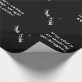 Chalkboard - rendiertje - zwart / wit cadeaupapier (Hoek)